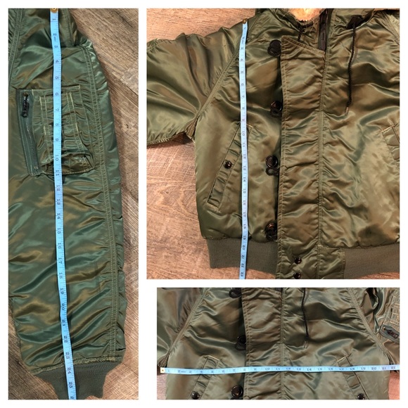 Special Issue Military Uniform Coyote Trim Bomber - Picture 6 of 8